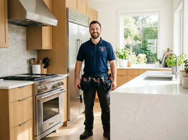 Appliance Repair Hero technician in a Aynor, SC kitchen after an appliance repair